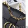 Knockoff Christian Dior 30 Montaigne Chain Bag Black