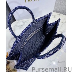 High Quality Christian Dior Book Tote Dark Blue