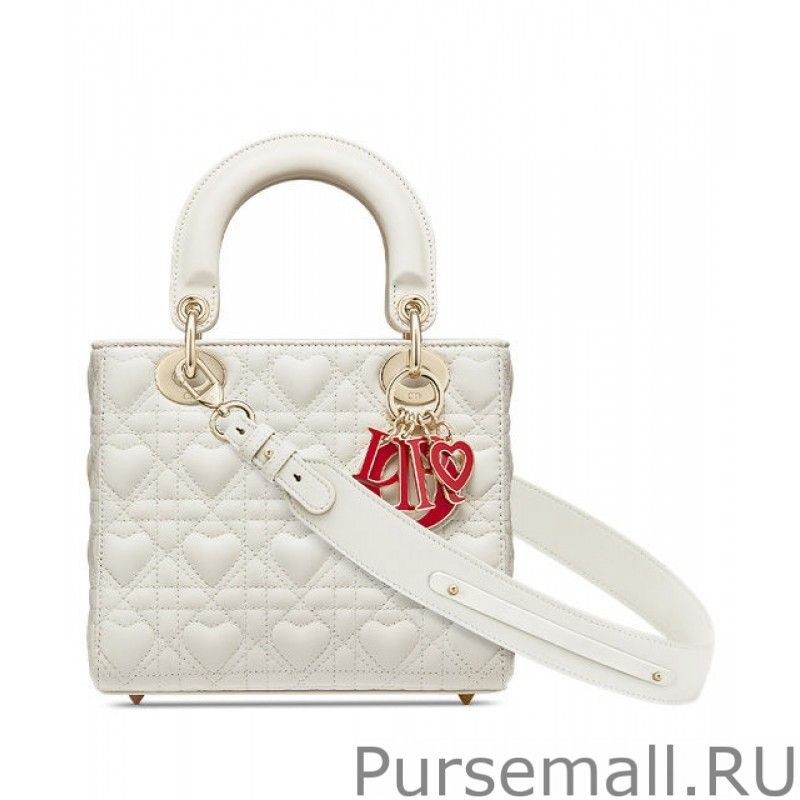 Inspired Christian Dior Dioramour My Abcdior Lady Dior Bag Cream