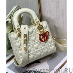 Inspired Christian Dior Dioramour My Abcdior Lady Dior Bag Cream