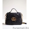 Luxury GG Marmont mini top handle bag 547260 Black