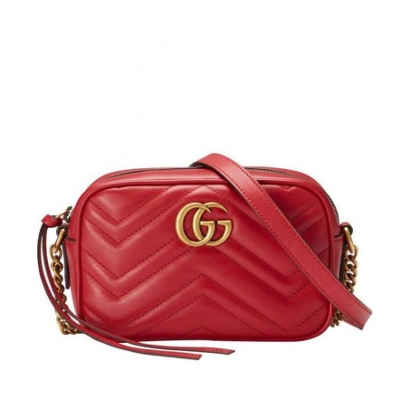 Knockoff GG Marmont Matelasse Mini Bag 448065 Red