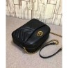 Perfect GG Marmont Matelasse Shoulder Bag 443499 Black