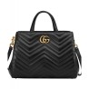 Perfect GG Marmont Matelasse Top Handle Bag 443505 Black