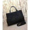 Perfect GG Marmont Matelasse Top Handle Bag 443505 Black