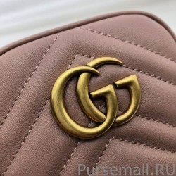 Designer GG Marmont Mini Bag 598597 Light Pink