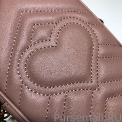 Designer GG Marmont Mini Bag 598597 Light Pink