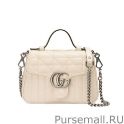 AAA+ GG Marmont Mini Handbag 583571 Cream