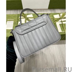 Replica GG Marmont Mini Handbag 583571 Gray