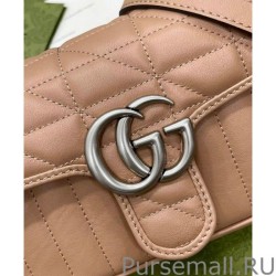 1:1 Mirror GG Marmont Mini Shoulder Bag 446744 Apricot