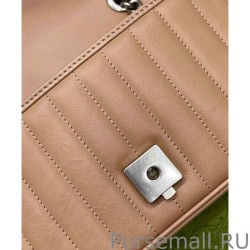 1:1 Mirror GG Marmont Mini Shoulder Bag 446744 Apricot