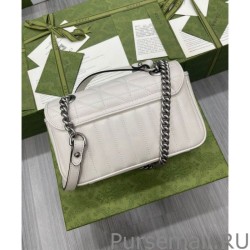 UK GG Marmont Mini Shoulder Bag 446744 Cream