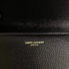 Wholesale YSL Saint Laurent Cassandra Top Handle Medium Bag Poudre Embossed Leather Black