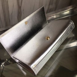 Inspired YSL Saint Laurent Classic Clutch Silver