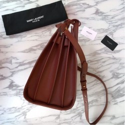 High YSL Saint Laurent Classic Sac De Jour Tote Bag Brown