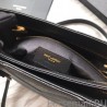 Copy YSL Saint Laurent Grain Embossed Shopping Handbag Black