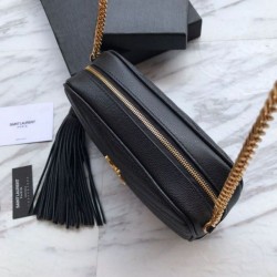 Replicas YSL Saint Laurent LouLou Chain Bag Black