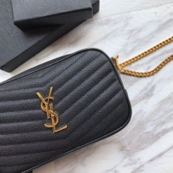 Replicas YSL Saint Laurent LouLou Chain Bag Black