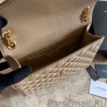 Fashion YSL Saint Laurent Medium Envelope Bag Mix Matelasse Apricot