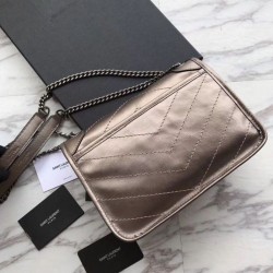 Best YSL Saint Laurent Medium Niki Chain Bag Gray