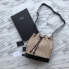 Designer YSL Saint Laurent Monogram All Over Bucket Bag