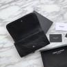 Perfect YSL Saint Laurent Niki Large Wallet Crinkled Vintage Leather Black