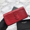 High Quality YSL Saint Laurent Niki Large Wallet Crinkled Vintage Leather Red