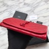 High Quality YSL Saint Laurent Niki Large Wallet Crinkled Vintage Leather Red