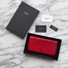 High Quality YSL Saint Laurent Niki Large Wallet Crinkled Vintage Leather Red