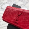 High Quality YSL Saint Laurent Niki Large Wallet Crinkled Vintage Leather Red