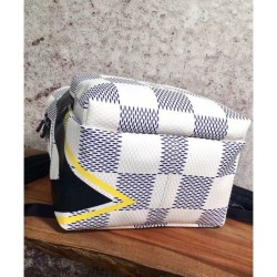 Top Apollo Backpack Damier Azur N44017 White