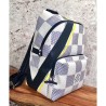 Top Apollo Backpack Damier Azur N44017 White