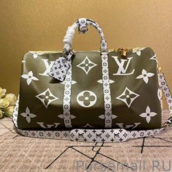 High Keepall Bandouliere 50 Giant Monogram M44590