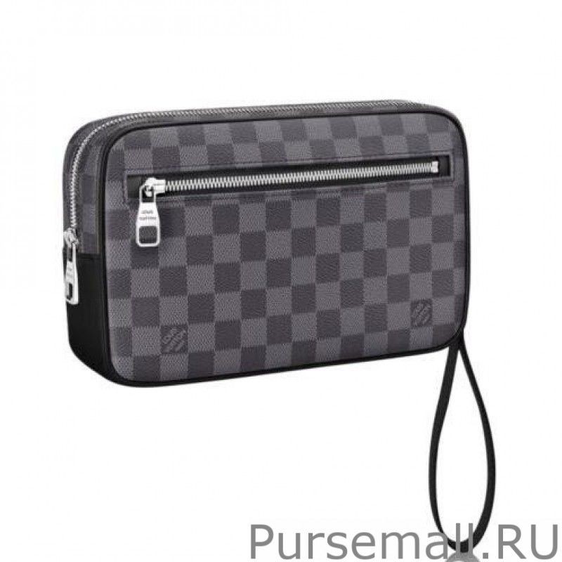 High Kasai Clutch Damier Graphite N41664