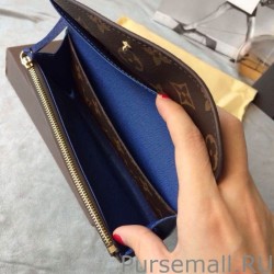 1:1 Mirror Emilie Wallet Monogram Canvas M60138 Blue