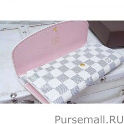 Replica Emilie Wallet Damier Azur Canvas N41625