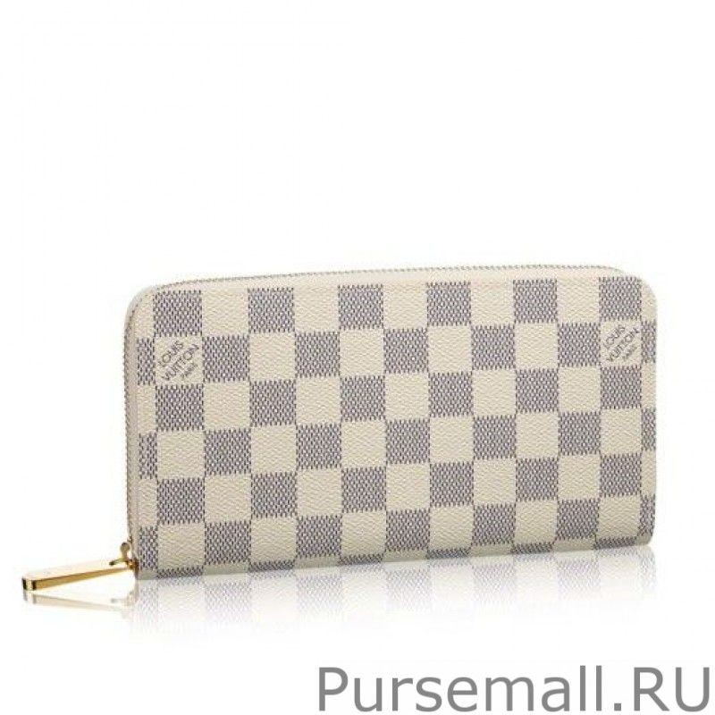 Copy Zippy Wallet Damier Azur Canvas Canvas N60019