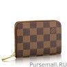 1:1 Mirror Zippy Coin Purse Damier Ebene Canvas Canvas N63070