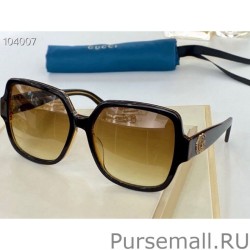 Luxury GG0825 Sunglass Black /Brown