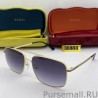 Knockoff GG0838 Sunglass Gray /Gold