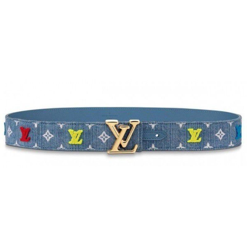 Knockoff New Wave 35mm Belt Monogram Denim M0146U