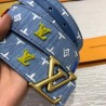 Knockoff New Wave 35mm Belt Monogram Denim M0146U