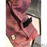 High Classic wool jacquard scarf 48 x 180 Pink