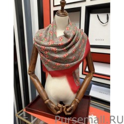 UK Double G letter interwoven apple pattern cashmere scarf