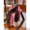 AAA+ double heavy wool silk scarf Pink