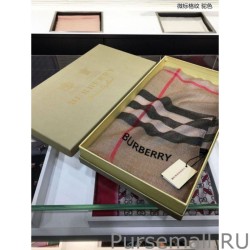 Perfect Burberry Classic Check Cashmere Shawl Brown