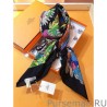 Luxury Hermes Landscape Cashmere Silk Shawl 140 Black