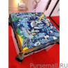 Wholesale Hermes Landscape Cashmere Silk Shawl 140 Blue