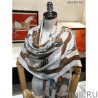 Top Quality Hermes Pop horse Cashmere Shawl 110 x 200 White