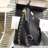 Luxury Calfskin Hobo Bag AS0414 Black